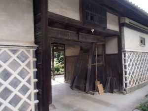 日本家屋の門修理　伊那市